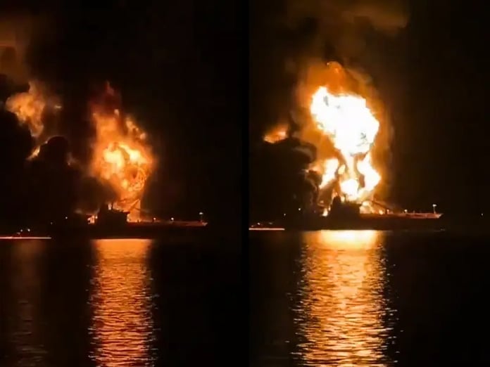 Basra Körfezi'nde tanker patlaması: Irak petrol limanlarını kapattı