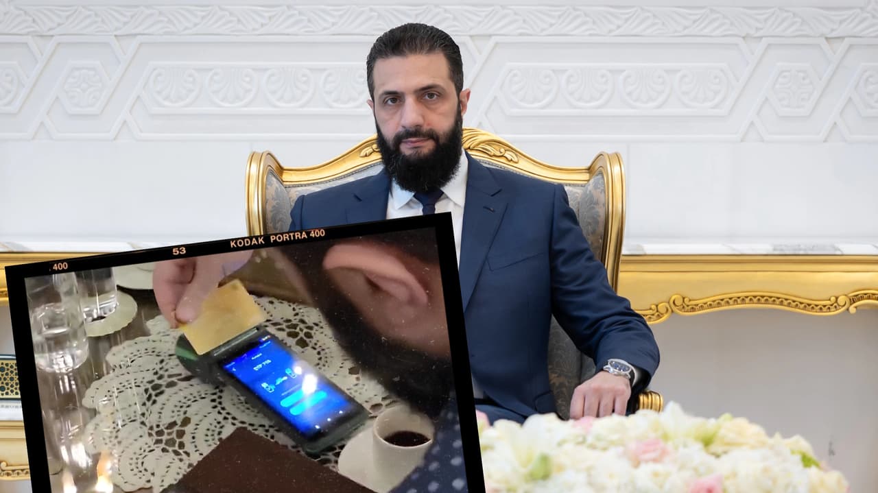 Suriye'de 15 yıl sonra bir ilk: Şara Visa kart ile ödeme yaptı!