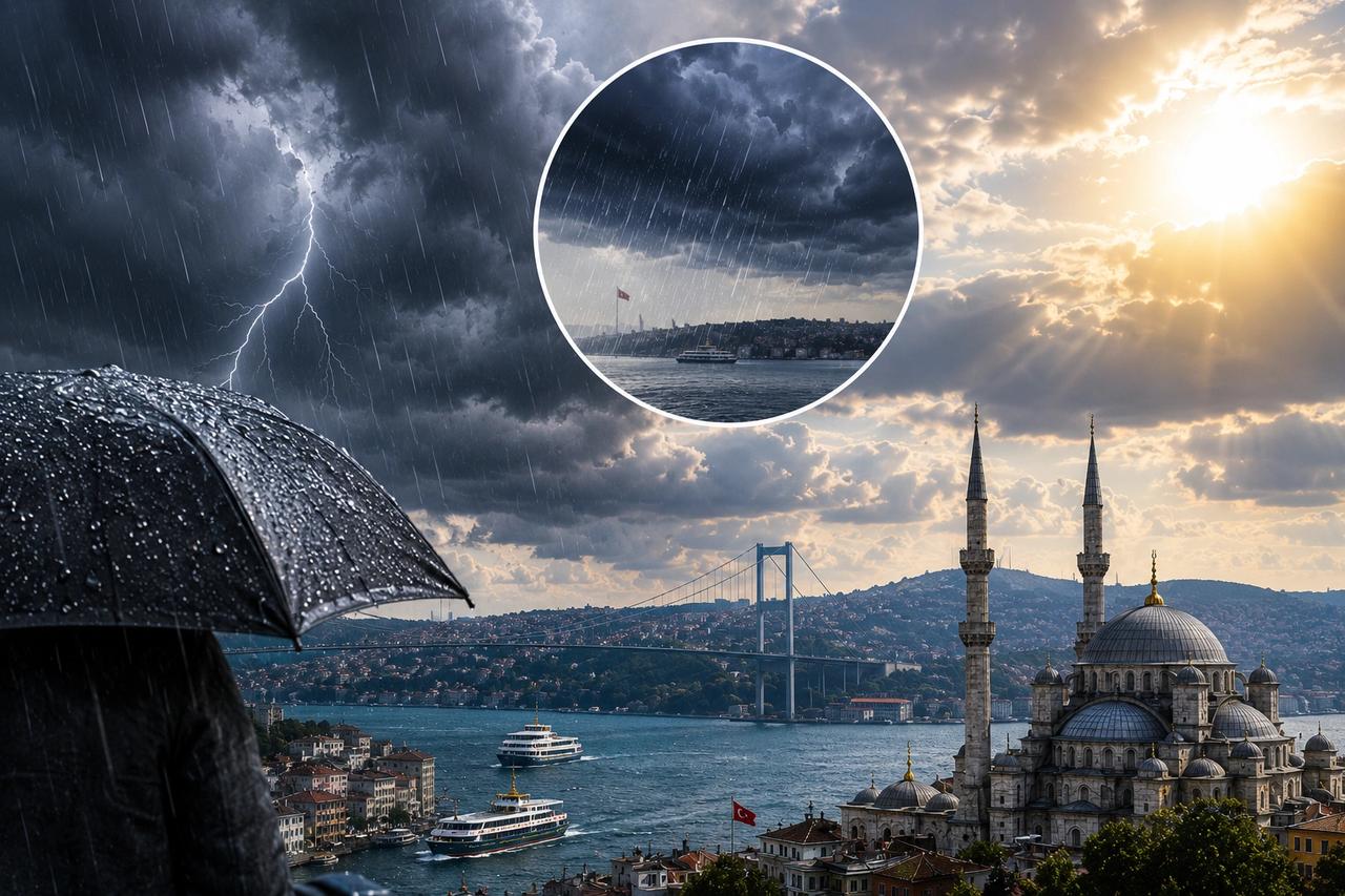 AKOM gün vererek uyardı: İstanbul'a gök gürültülü sağanak geliyor!