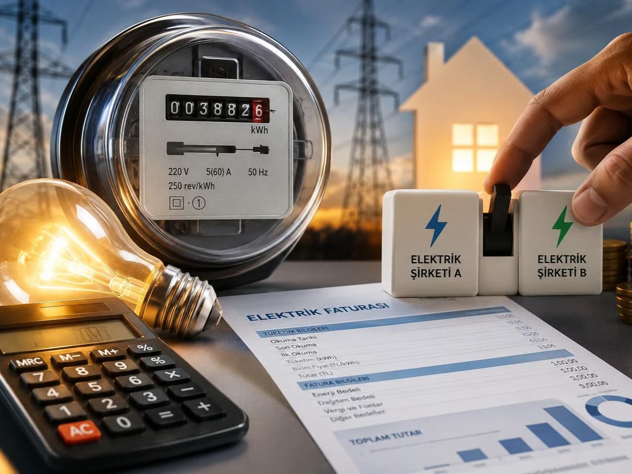 Elektrikte şirket değiştiren daha az fatura ödüyor!