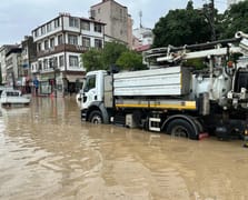 Ortahisar'da sağanak sel oldu!