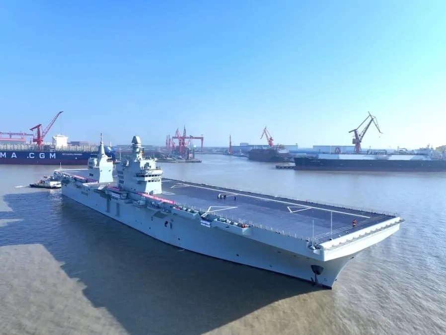 Type 076 Sichuan ilk deniz testlerinde