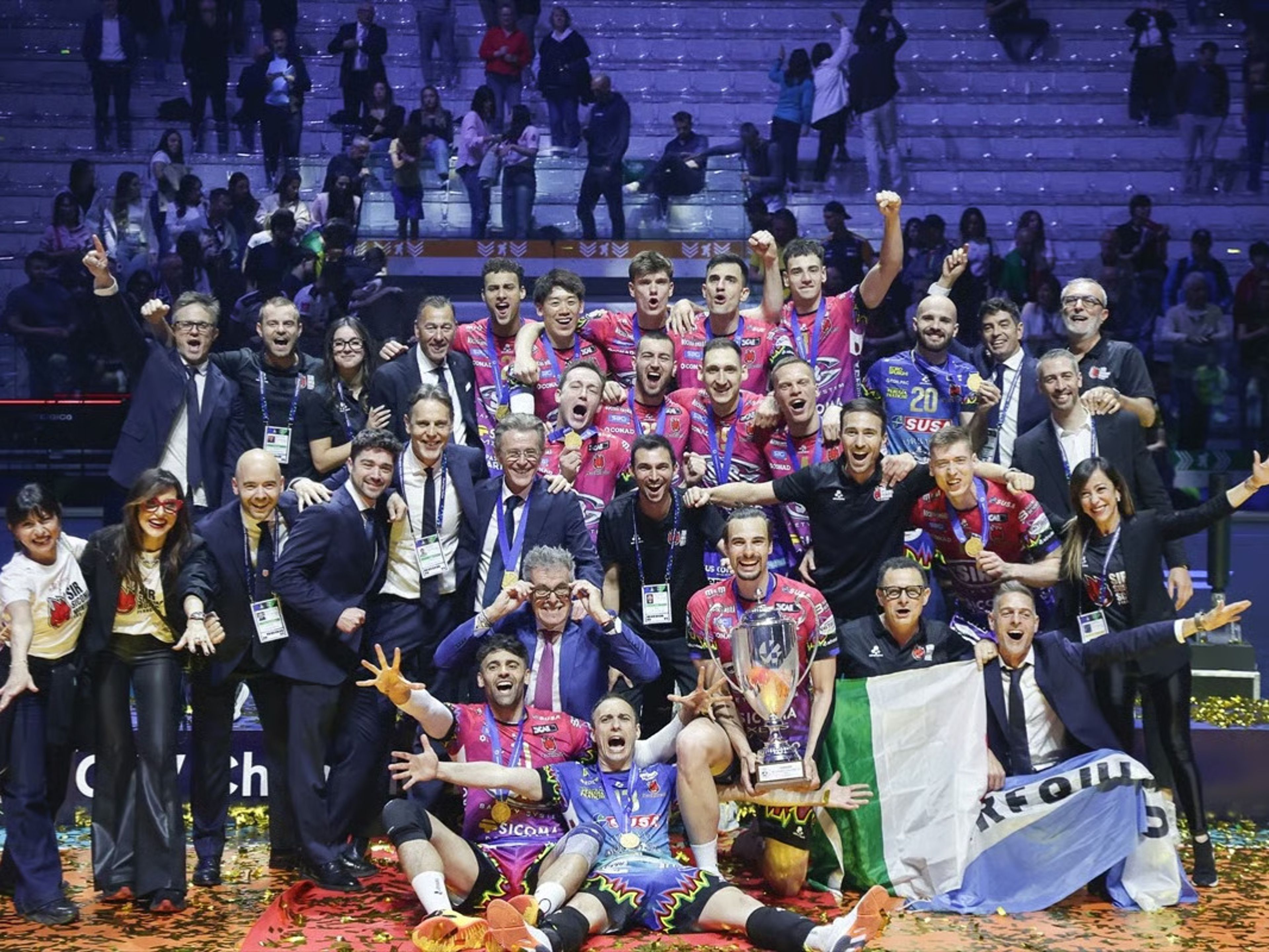 Şampiyon Perugia, Ziraat Bankkart'tan tarihi madalya