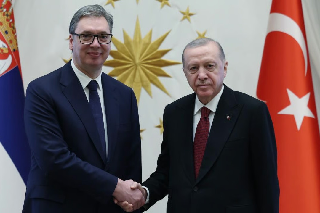 Serbian President Aleksandar Vučić and Turkish President Recep Tayyip Erdoğan 