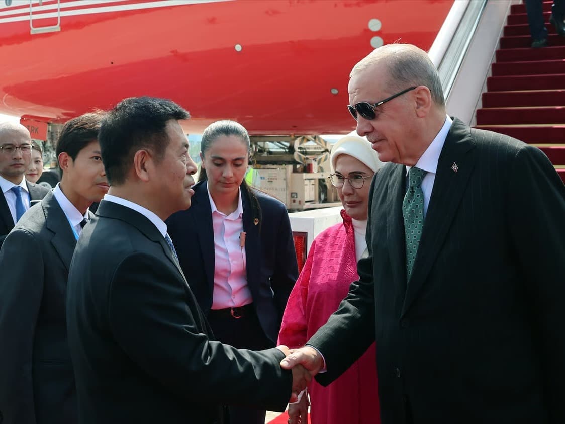 Cumhurbaşkanı Erdoğan ŞİÖ Zirvesi için Çin'de
