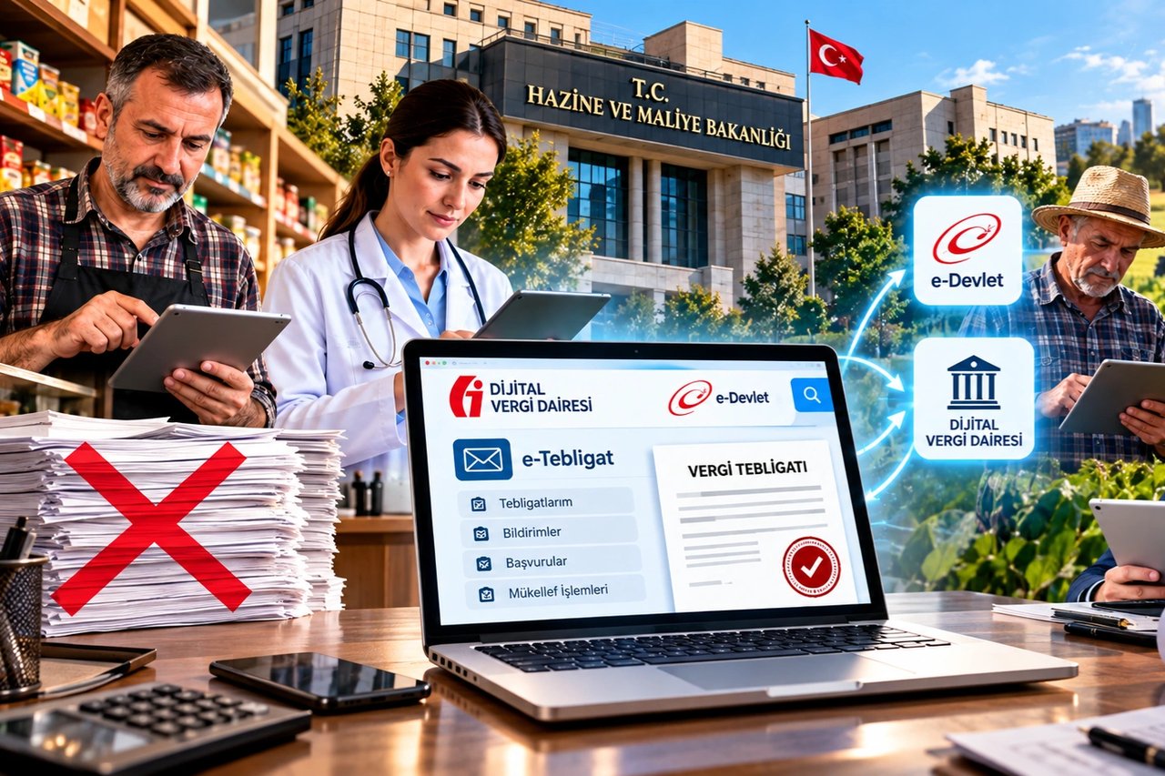 Vergide kâğıt devri kapanıyor, e-tebligatın kapsamı genişliyor
