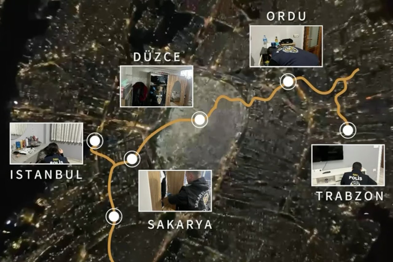 Sakarya merkezli 13 ilde eş zamanlı baskın