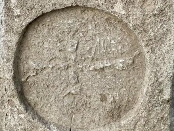 Kırşehir'de Bizans dönemine ait mezar steli ele geçirildi