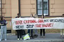 İsrail Dışişleri Bakanı Saar’a Zagreb’de protesto