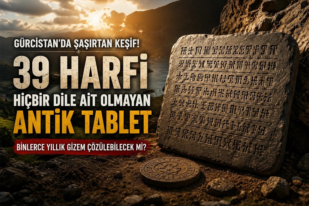 Gürcistan'da gizemli bir tablet bulundu