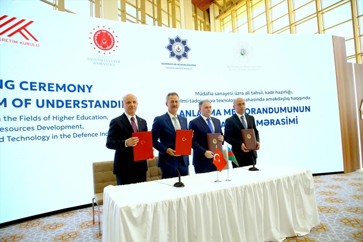 Azerbaycan ve Türkiye arasında savunma sanayisinde eğitim ve teknoloji işbirliği mutabakatı