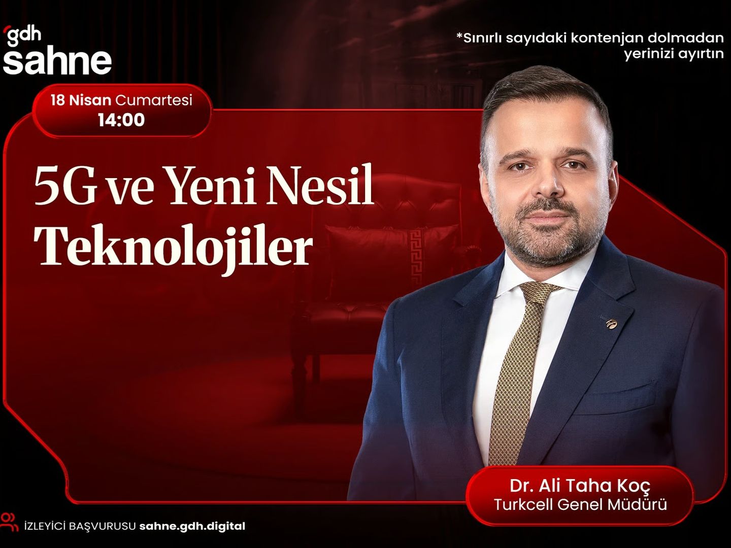 Turkcell Genel Müdürü Dr. Ali Taha Koç gdh Sahne’de