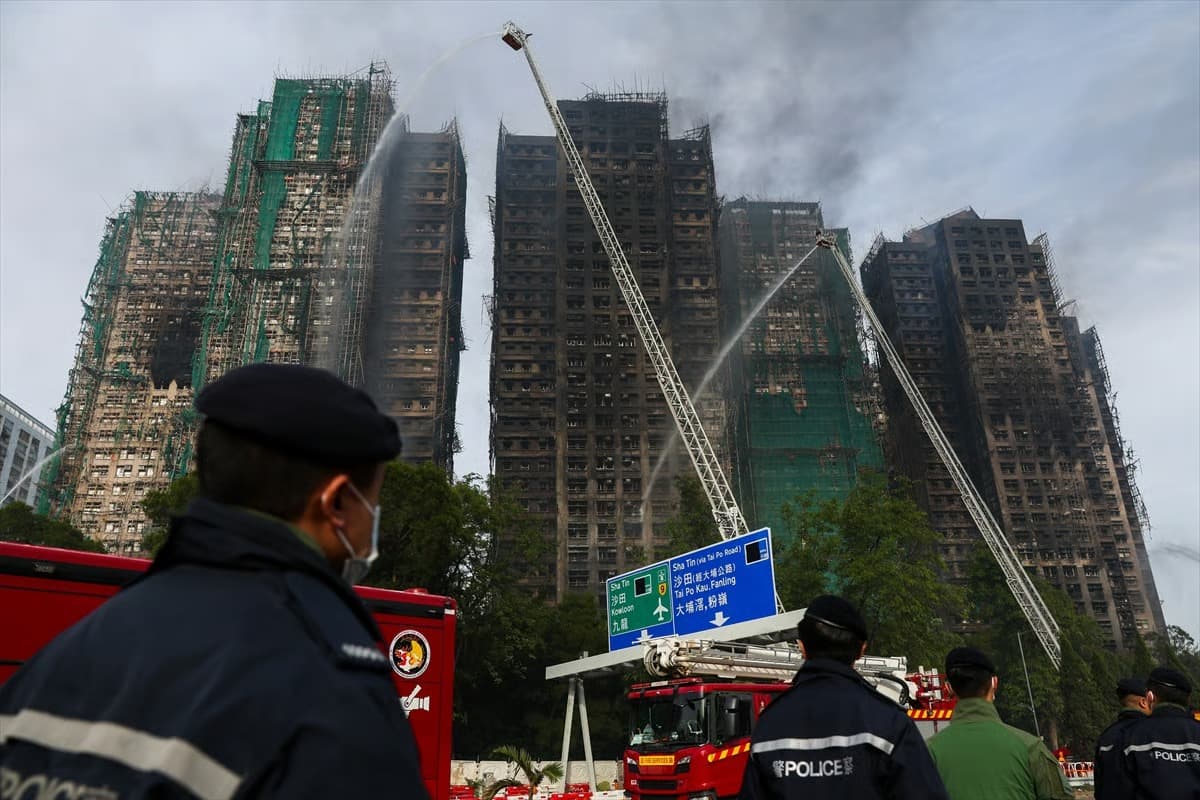 Hong Kong yangınında can kaybı 146’ya çıktı