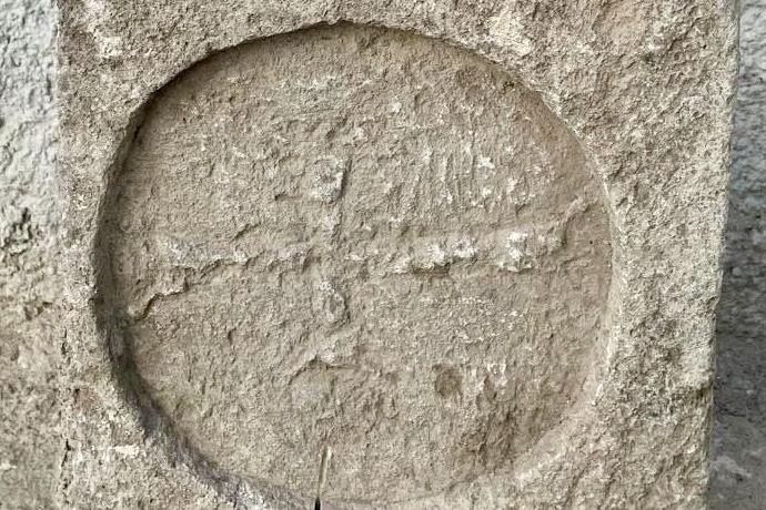 Kırşehir'de Bizans dönemine ait mezar steli ele geçirildi