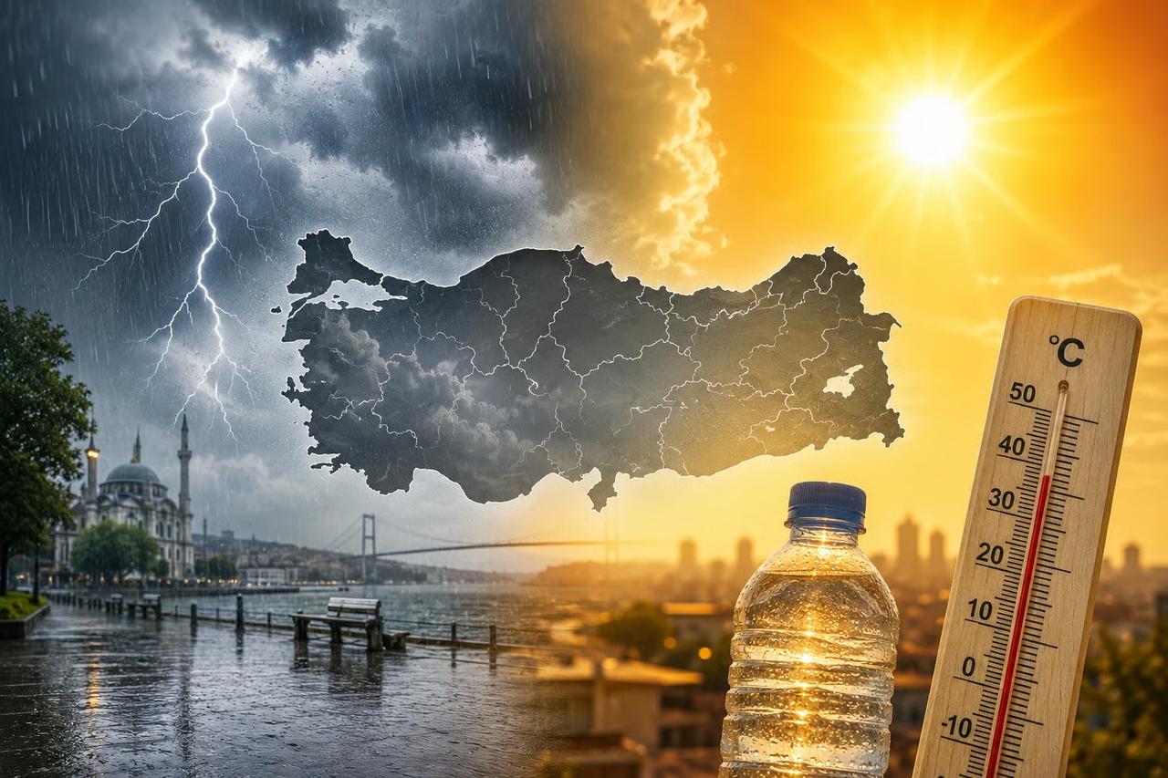 Türkiye pazar günü ikiye bölünüyor: Sağanak ve 42 derece sıcaklık bir arada! İşte il il hava durumu