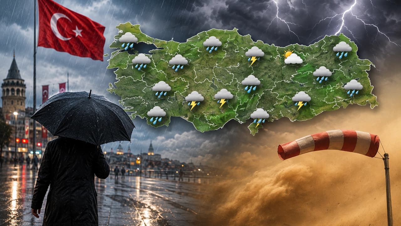 Meteoroloji'den 30 Ağustos hava durumu raporu: İstanbul dahil birçok il için sağanak uyarısı yapıldı
