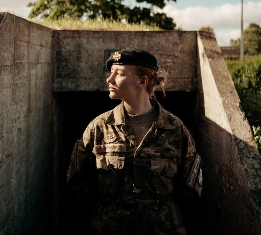 Emmely Søgaard Hansen, 22, volunteered for military service in Denmark, and now sits on the country’s Conscription Council.