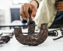 Uzuncaburç Antik Kenti'nde 1600 yıllık terazi seti bulundu