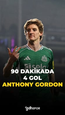 1 maçta 4 gol: Anthony Gordon
