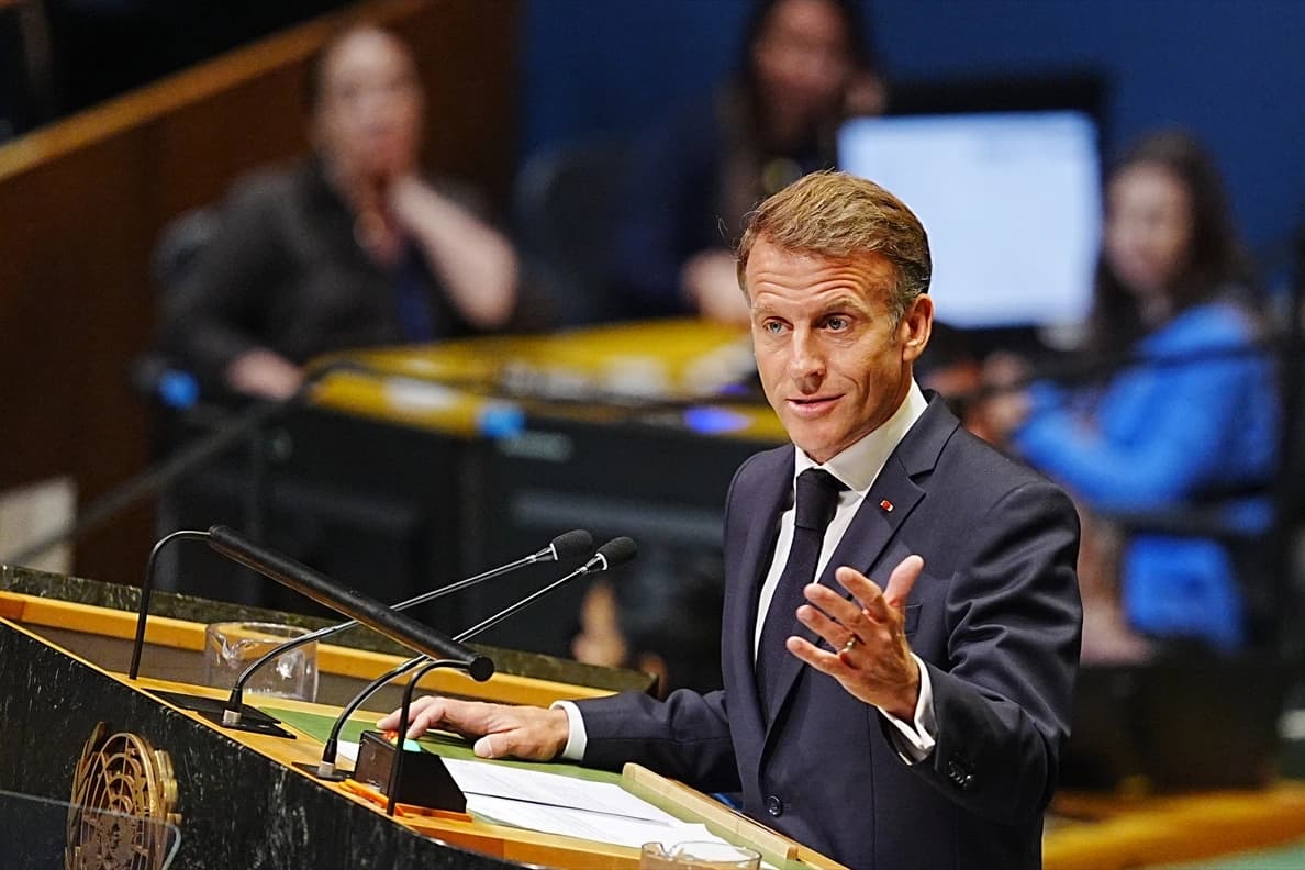 Macron BM Genel Kurulu'nda konuştu: Gazze'deki manzara hepimiz için utanç verici