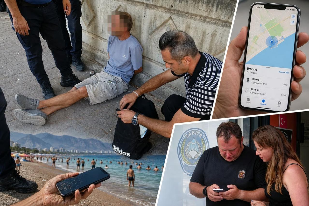 "iPhone'umu Bul" uygulaması turist hırsızını ele verdi!