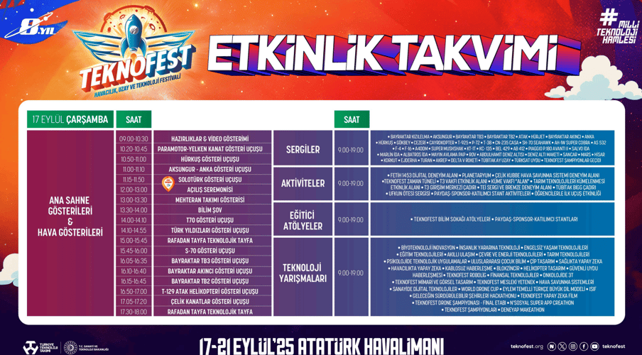 17 EYLÜL ÇARŞAMBA