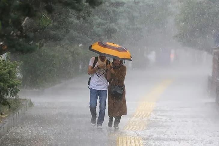 Meteoroloji'den 5 il için turuncu kodlu uyarı! İşte kuvvetli sağanak beklenen bölgeler