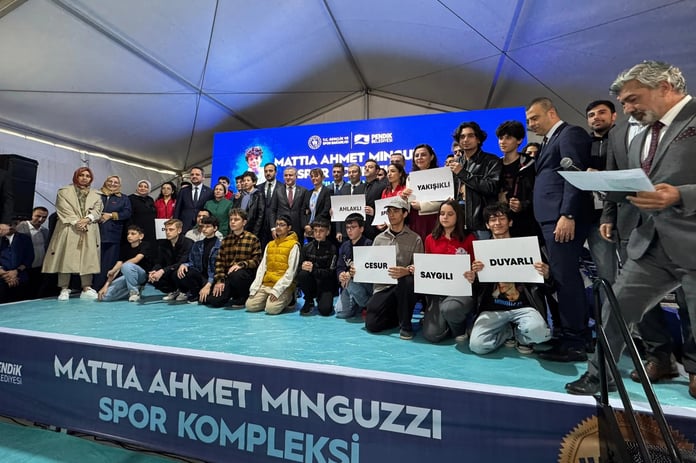Pendik'te Mattia Ahmet Minguzzi'nin adı yaşayacak: Spor kompleksi hizmete girdi