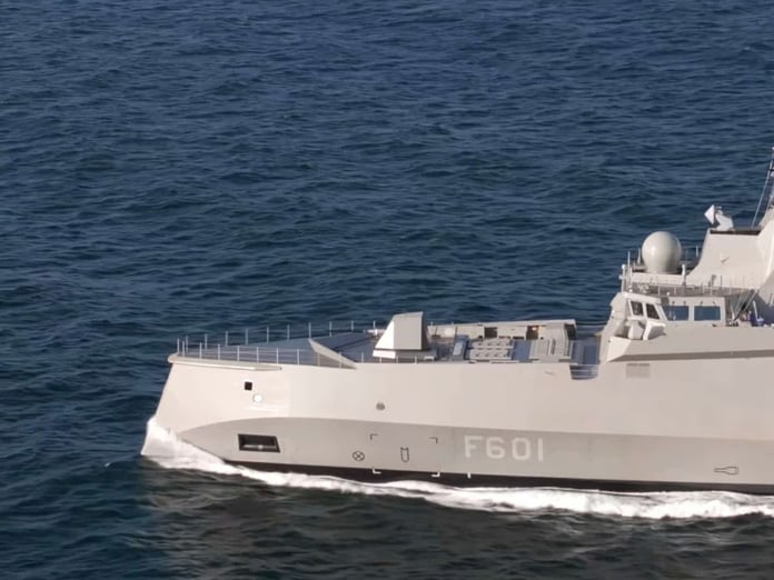 Yunanistan’ın Fransa’dan aldığı FDI fırkateyni HS Kimon, deniz testlerine başladı