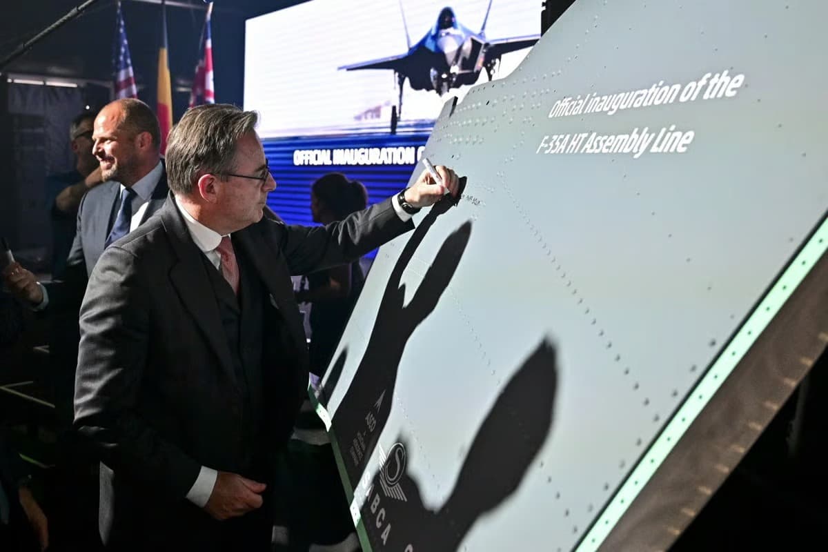 Belçika'da ilk F-35 kuyruk ünitesi üretildi