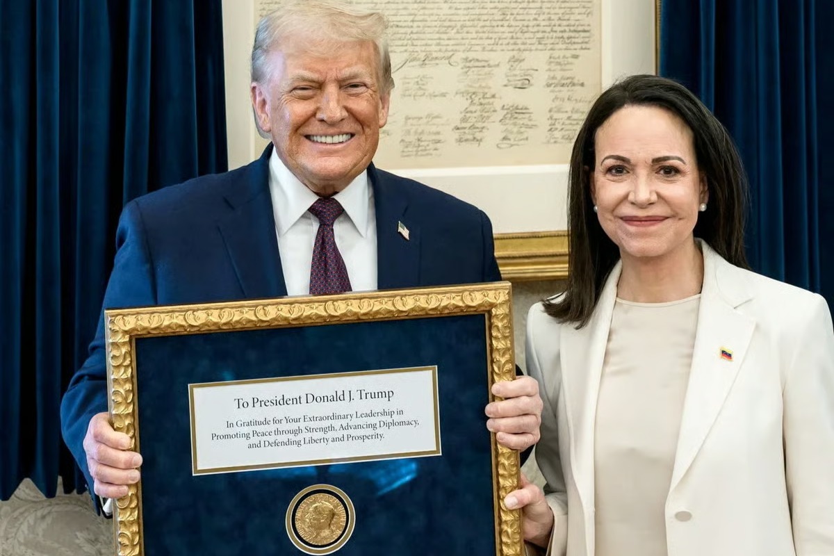 Machado Nobel ödülünü Trump'a verdi