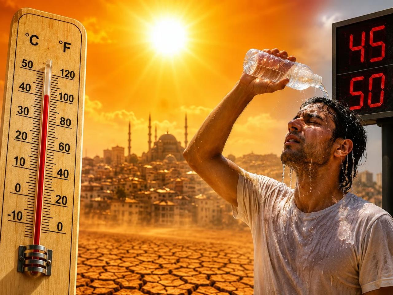 Meteoroloji uyardı: Önce 50 derece, sonra sağanak geliyor!