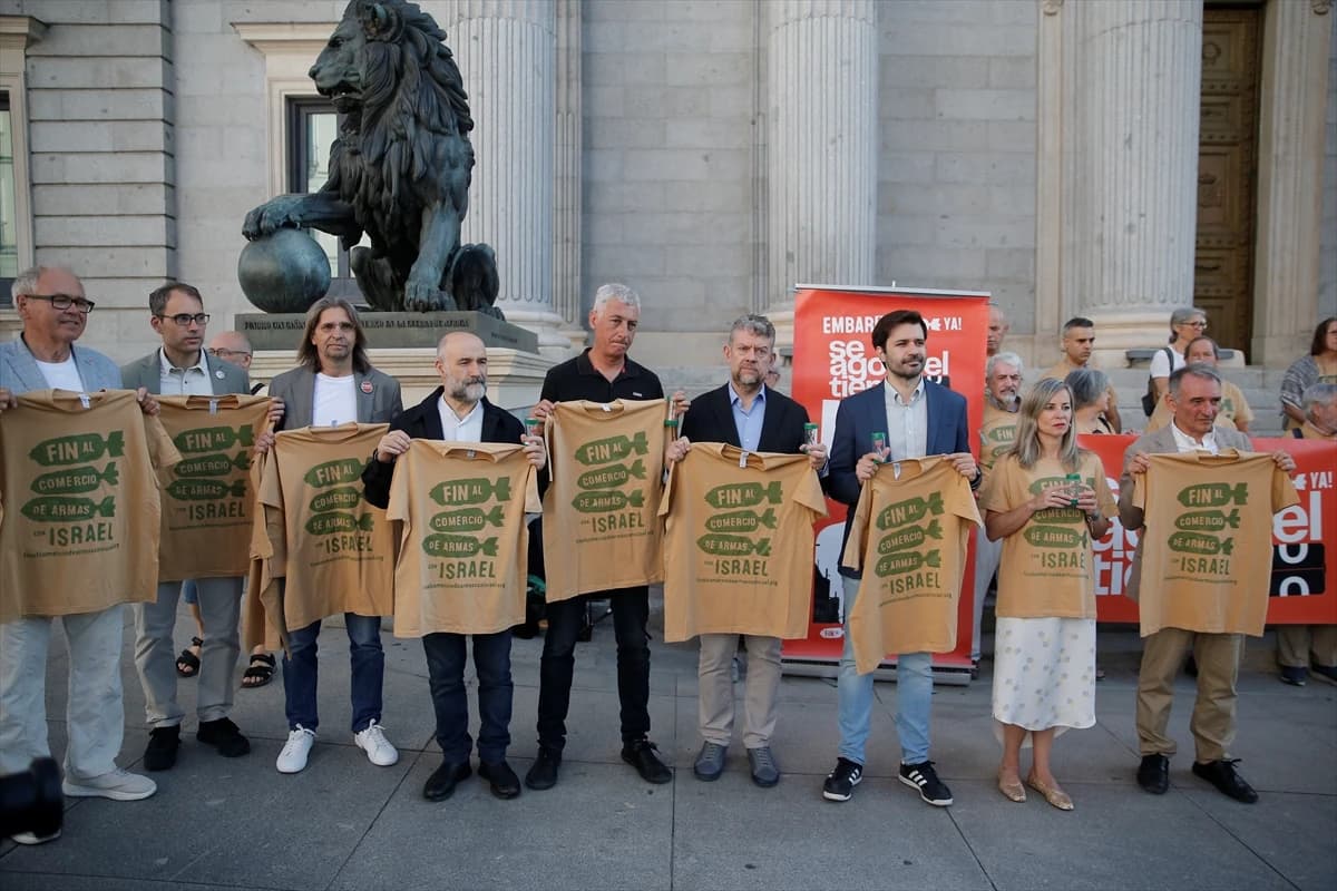 İspanya'da İsrail karşıtı protesto: "Silah ticareti yasaklansın" çağrısı