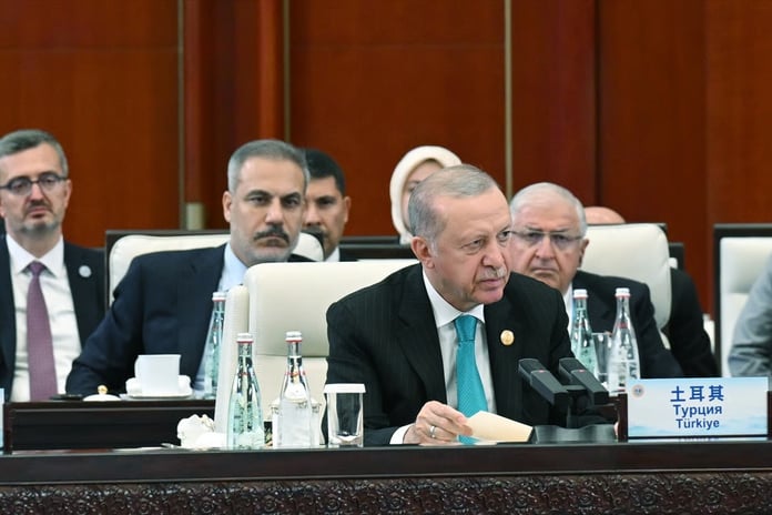 Cumhurbaşkanı Erdoğan ŞİÖ zirvesinde konuştu