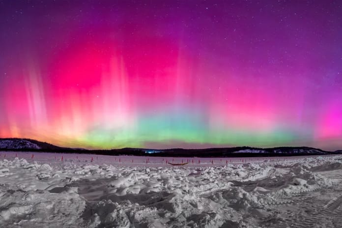 Çin'in en kuzeyinde renkli sütunlar
