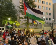 Gazze ablukasına son verilmesi için Washington'da geniş çaplı protesto