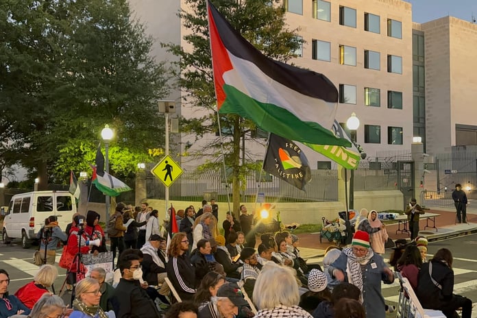 Gazze ablukasına son verilmesi için Washington'da geniş çaplı protesto