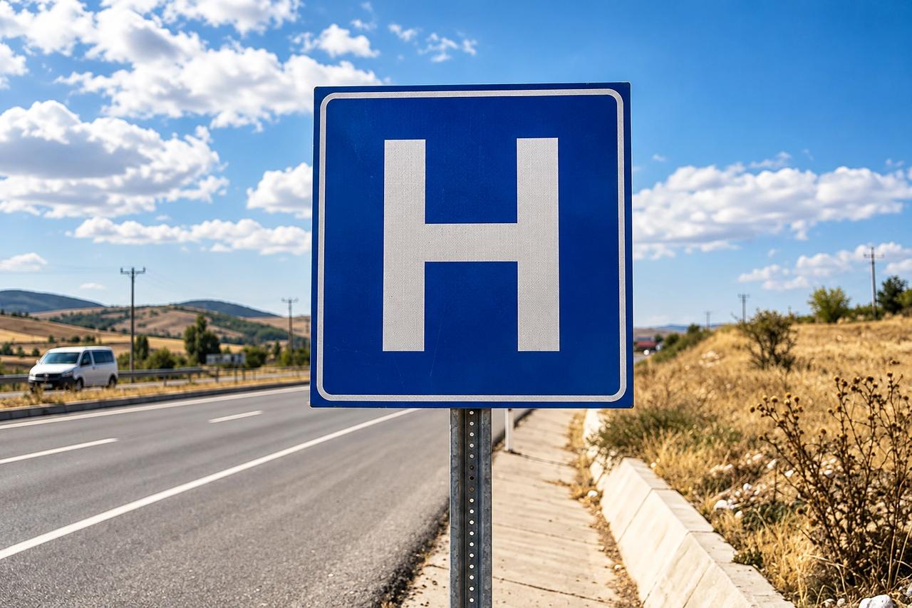 Sarı H harfli trafik levhası anlamı