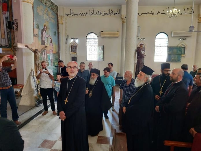 Kilise liderleri İsrail'in kilise bombaladığı Gazze’yi ziyaret etti