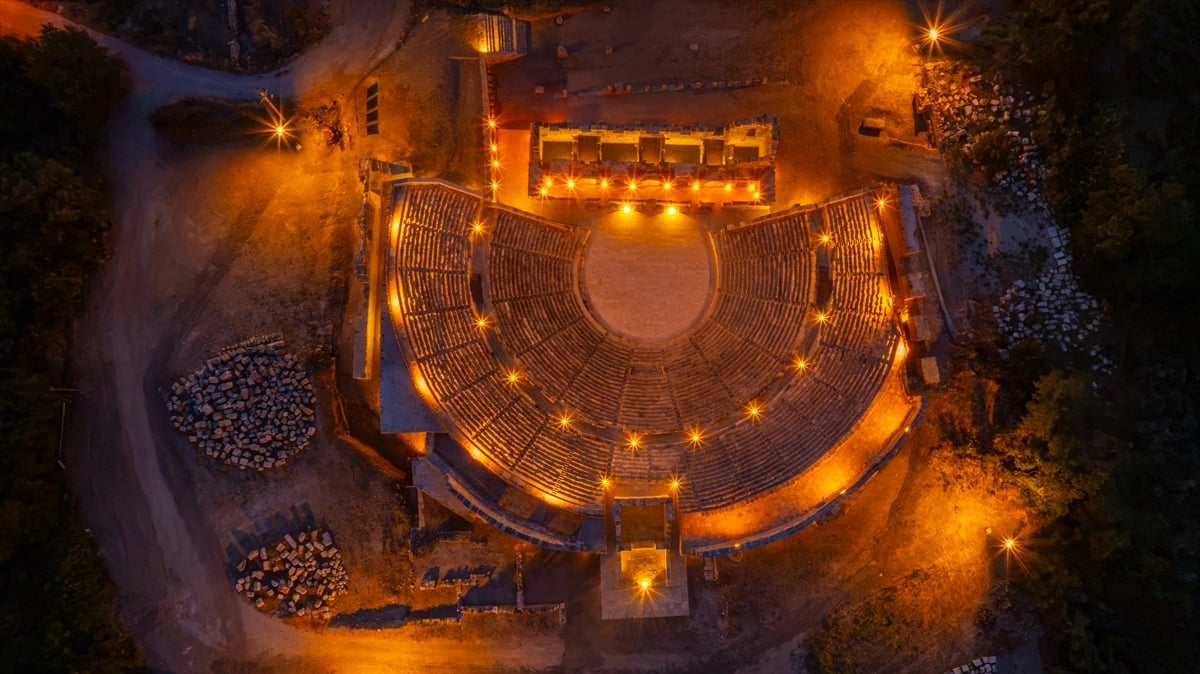 Tlos Antik kenti aydınlatıldı