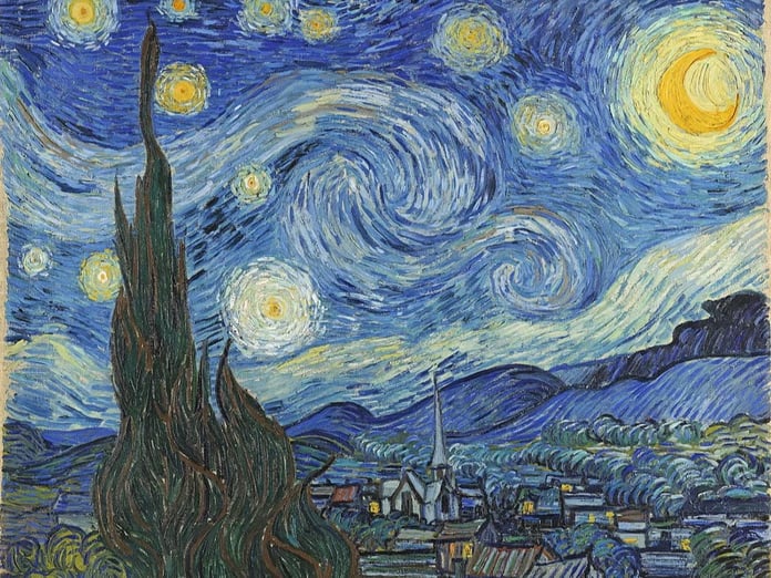 Van Gogh'un fırçasından fiziksel gerçeklik
