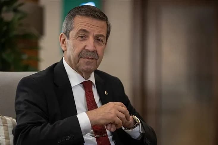 KKTC Dışişleri Bakanı Ertuğruloğlu: Kıbrıs Türk halkının geleceğinin teminatı egemen eşit iki devlet