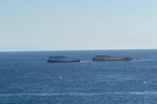 200 yolcunun bulunduğun feribotta yangın çıktı