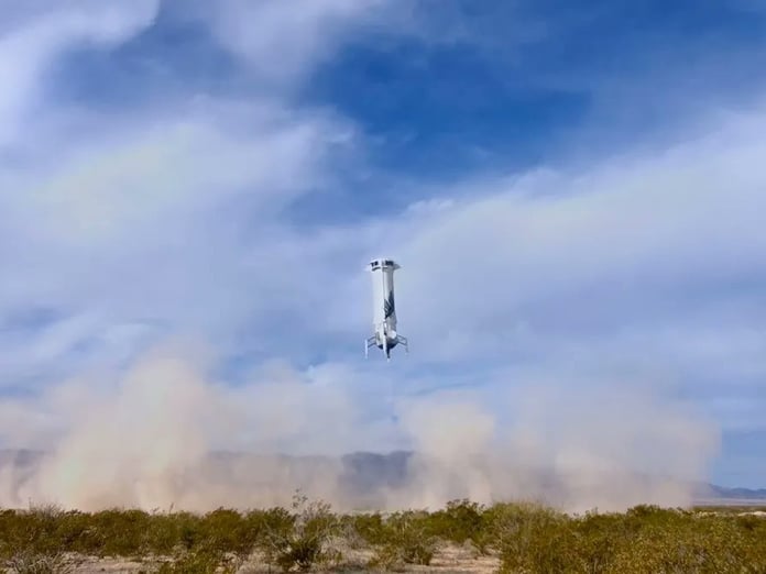 Türk iş insanının da bulunduğu Blue Origin'in son görevi başarıyla tamamlandı