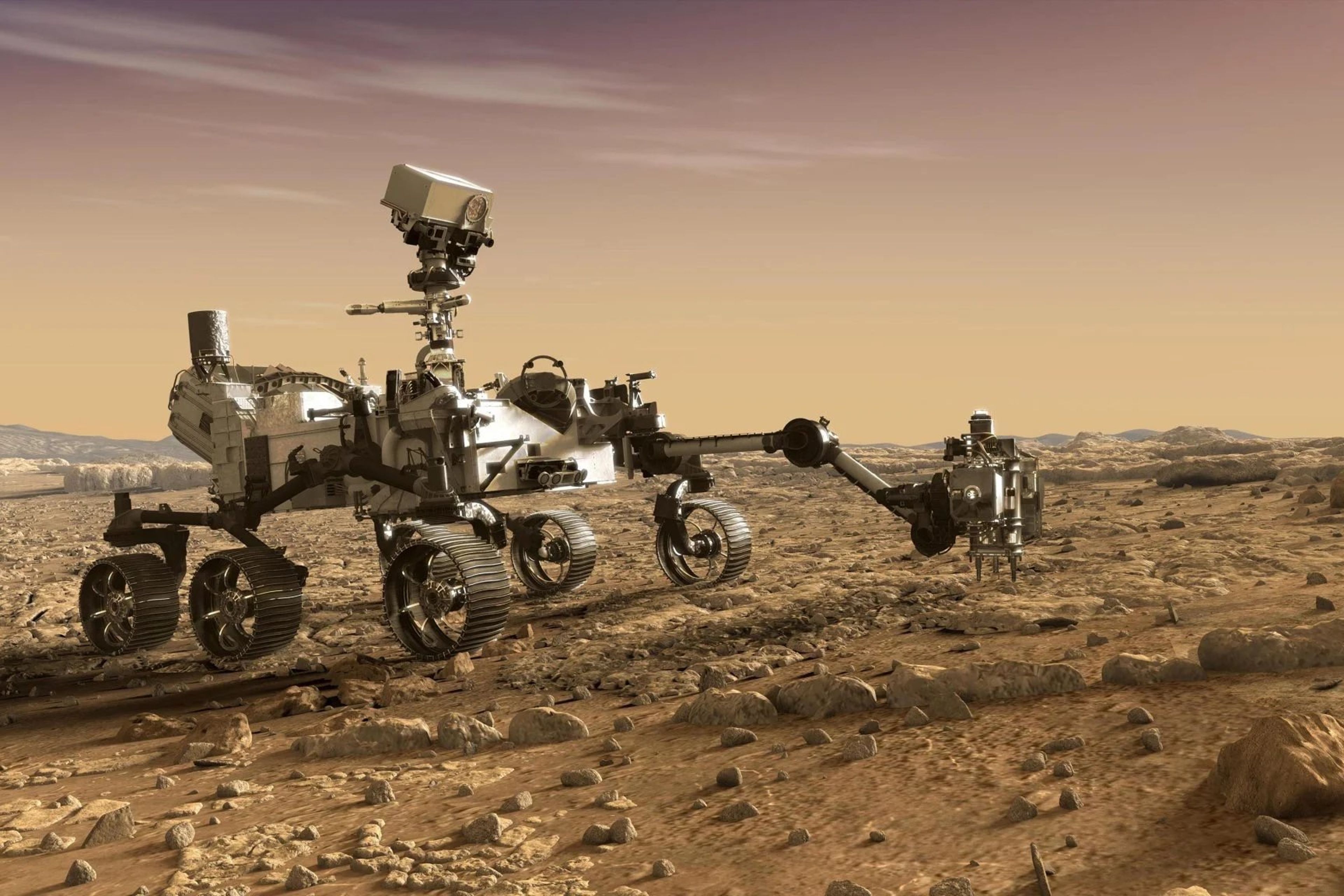 Mars örnekleri için Dünya'da prova