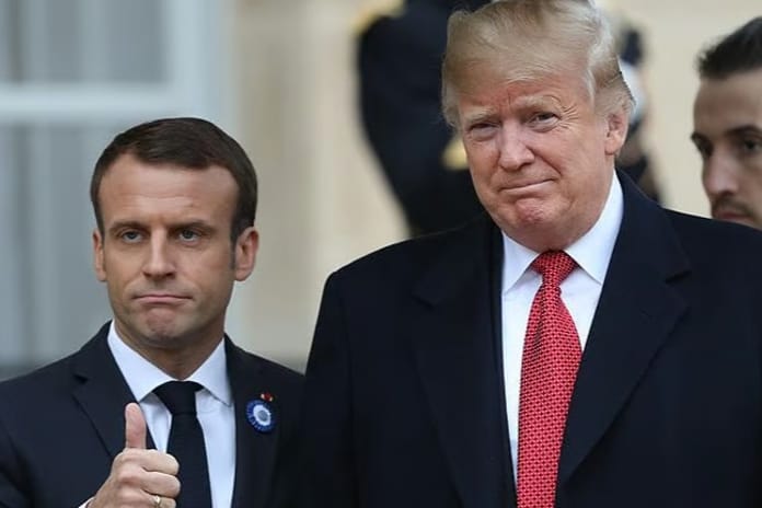 New York'ta Trump’ın konvoyu Macron’u yolda bıraktı