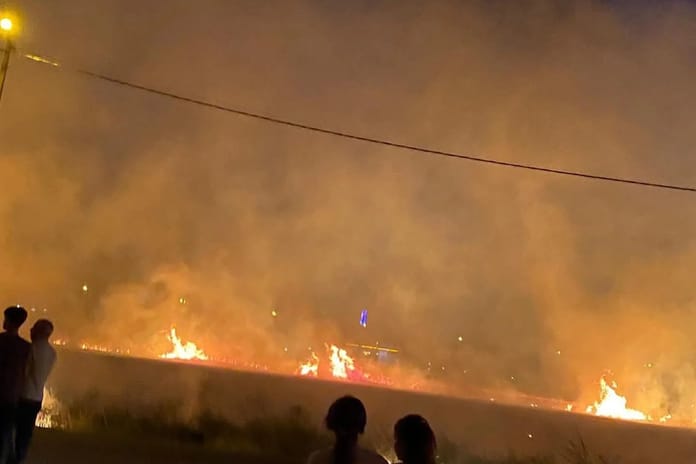 Diyarbakır'da 40 dönüm buğday tarlası yangında kül oldu