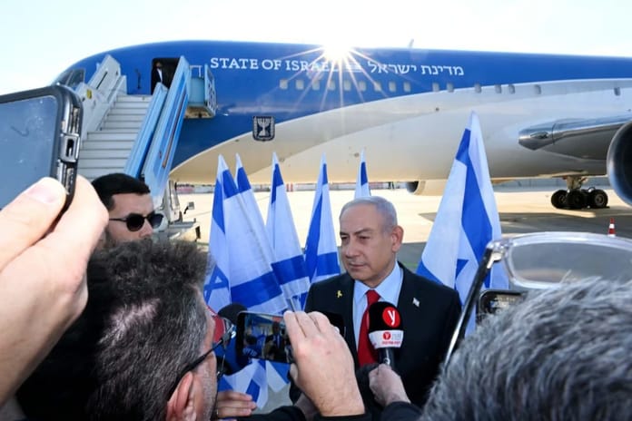 İsrail Başbakanı Binyamin Netanyahu'nun uçağı önlem olarak Girit'e götürüldü