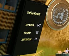 BM Genel Kurulu'nda 22 Ülke Filistin Devleti'ni tanıma kararına karşı çıktı