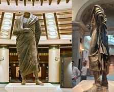 Marcus Aurelius heykeli Beştepe'de ziyaretçiyle buluşuyor